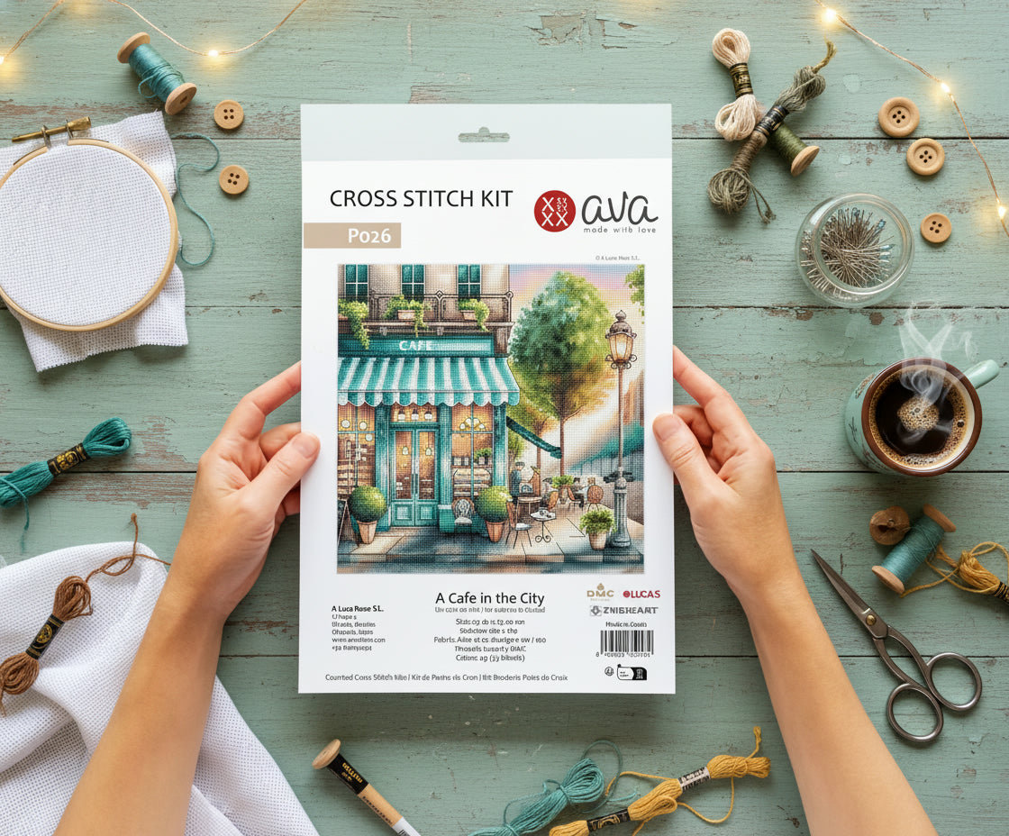 A Coffee in Town - Cross Stitch Kit AVA P026