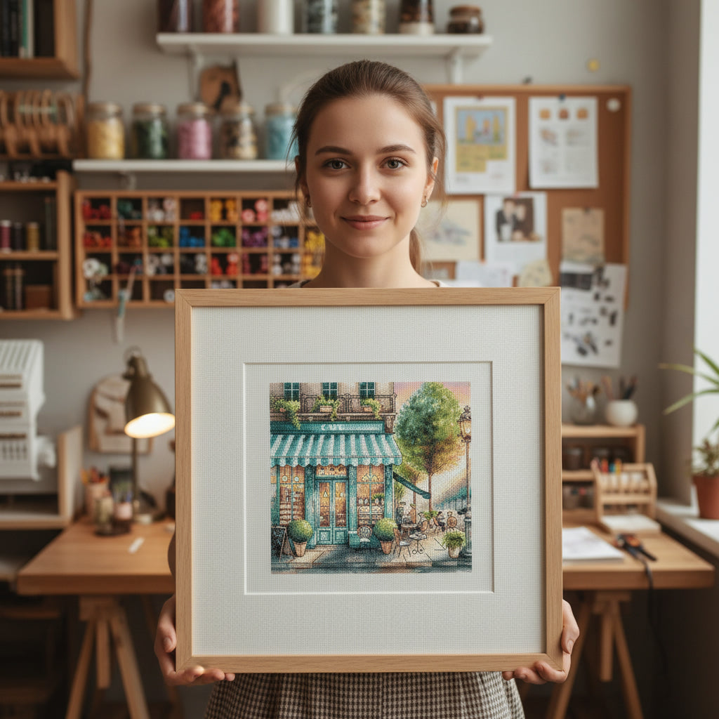 A Coffee in Town - Cross Stitch Kit AVA P026