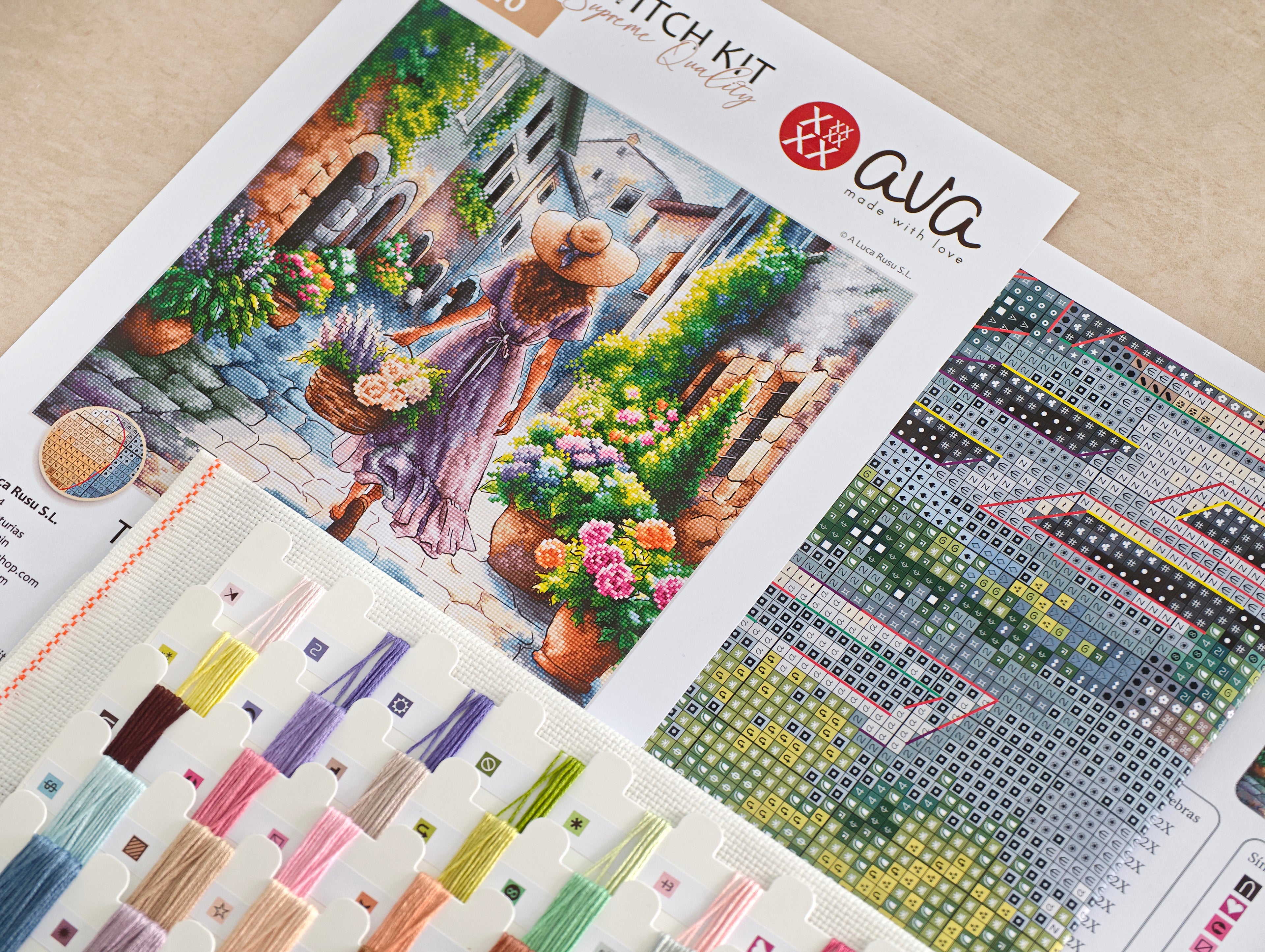 The Scent of Flowers - Cross Stitch Kit AVA P110