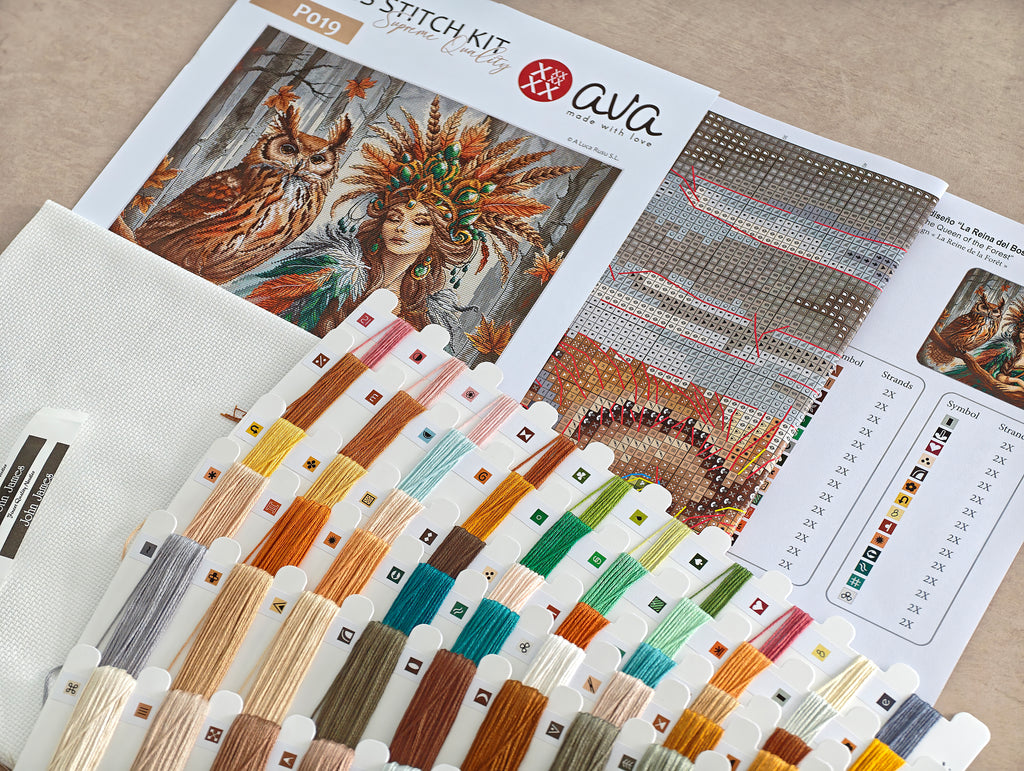 Cross Stitch Kit AVA P019 - The Queen of the Forest