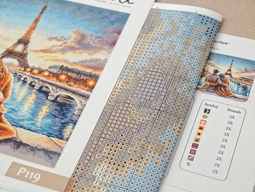 P119 Sunset in Paris - Cross-Stitch Kit - Signature Collection