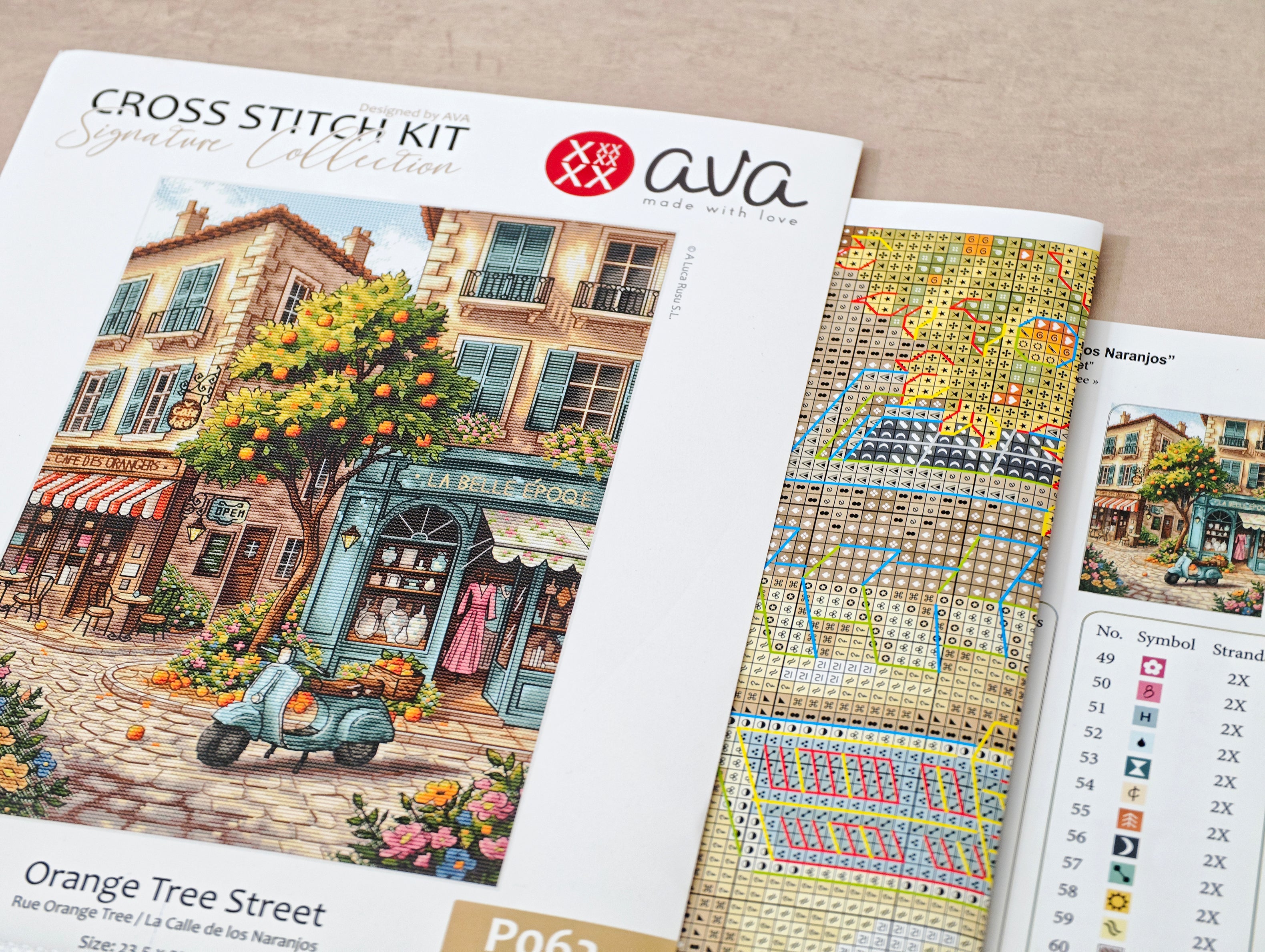 P062 Orange Tree Street – Cross-Stitch Kit - Signature Collection