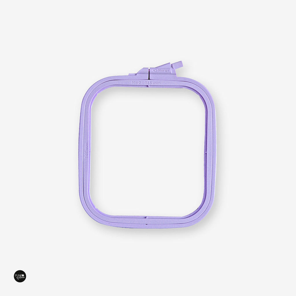 Nurge Violet Square Hoop: Precision and Style for Your Embroidery
