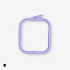 Nurge Violet Square Hoop: Precision and Style for Your Embroidery