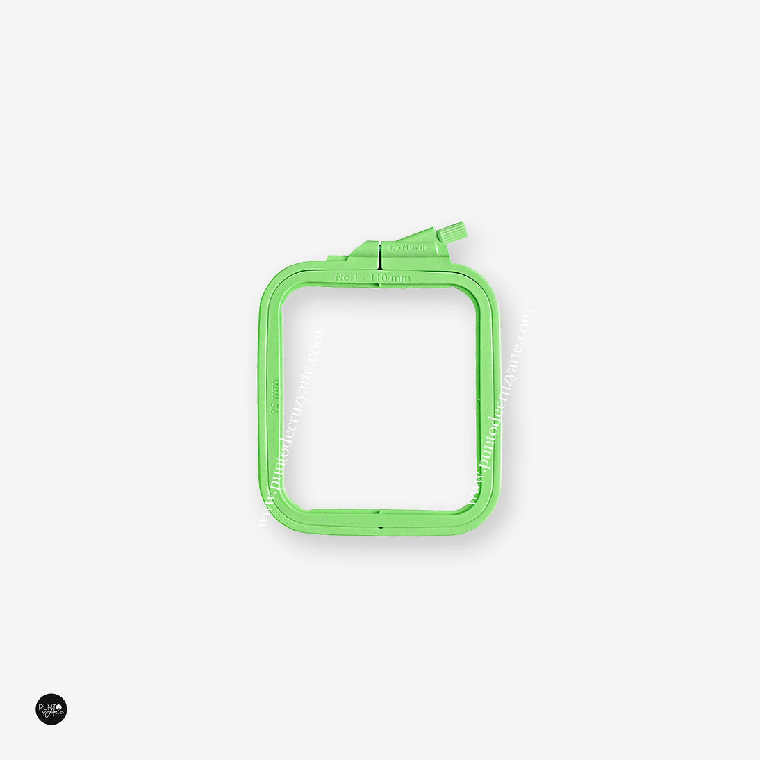 Nurge Green Square Hoop: Precision and Elegance in Every Stitch