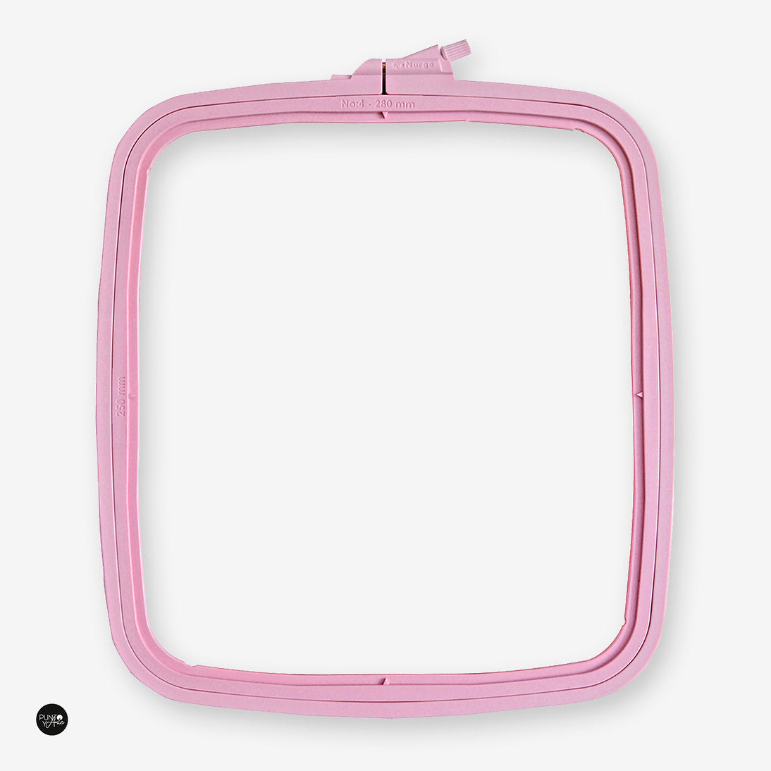 Nurge Pink Square Hoop: Your Perfect Companion for Embroidery and Cross-Stitch