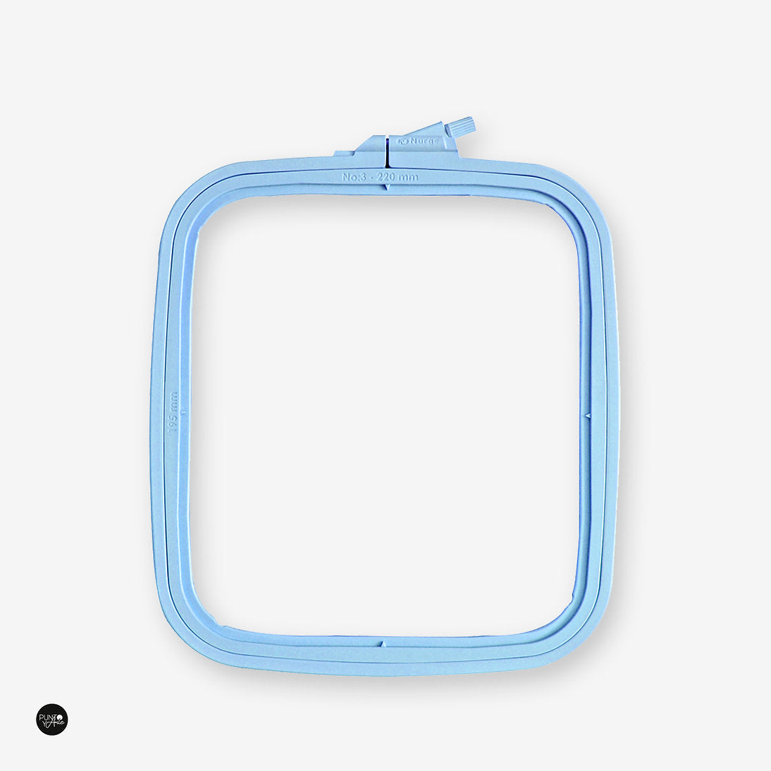Nurge Blue Square Hoop: Precision and Elegance for Your Embroidery