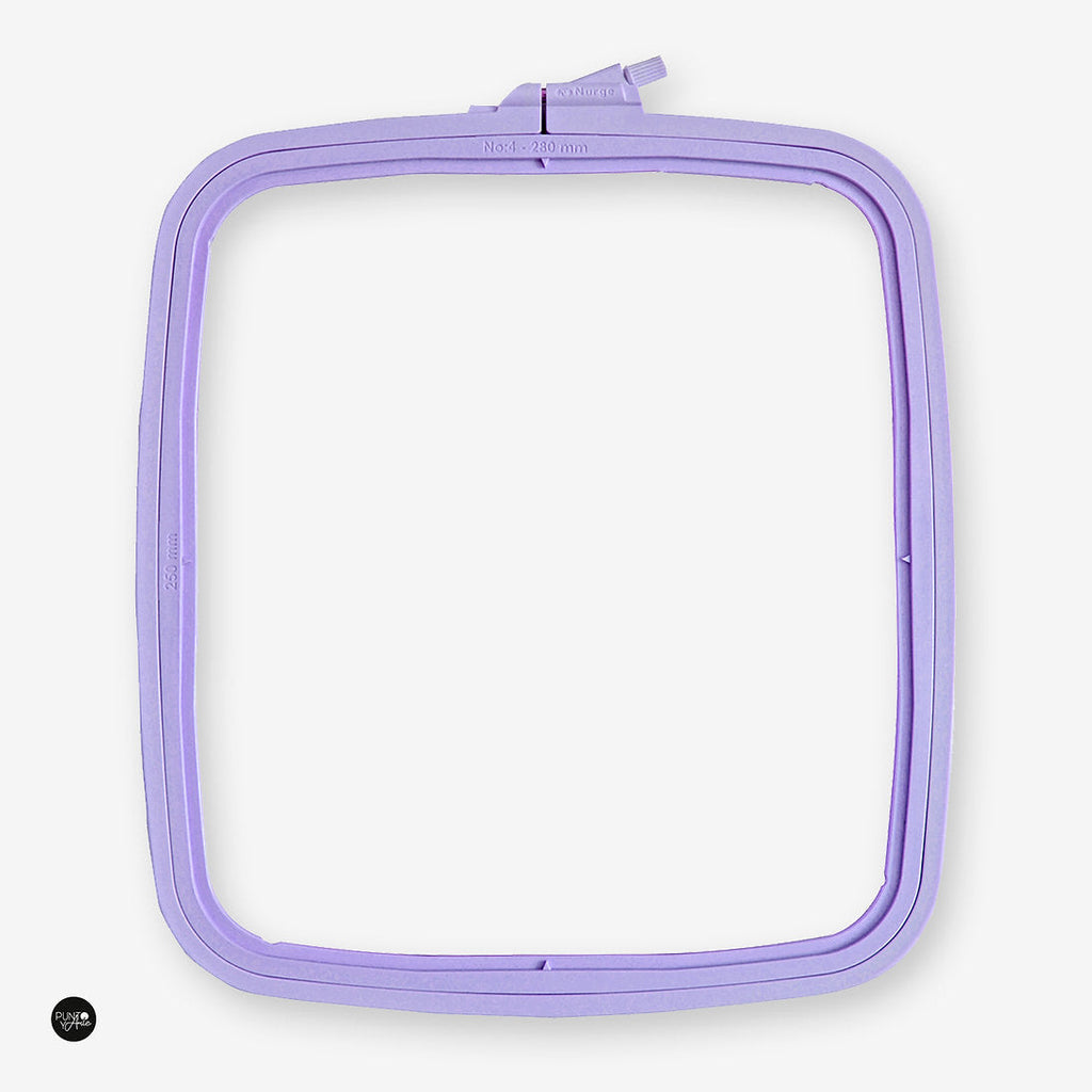 Nurge Violet Square Hoop: Precision and Style for Your Embroidery