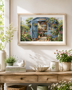 Garden in Bloom Cross Stitch Kit – Advanced Panoramic Floral Scene | AVA Stitch