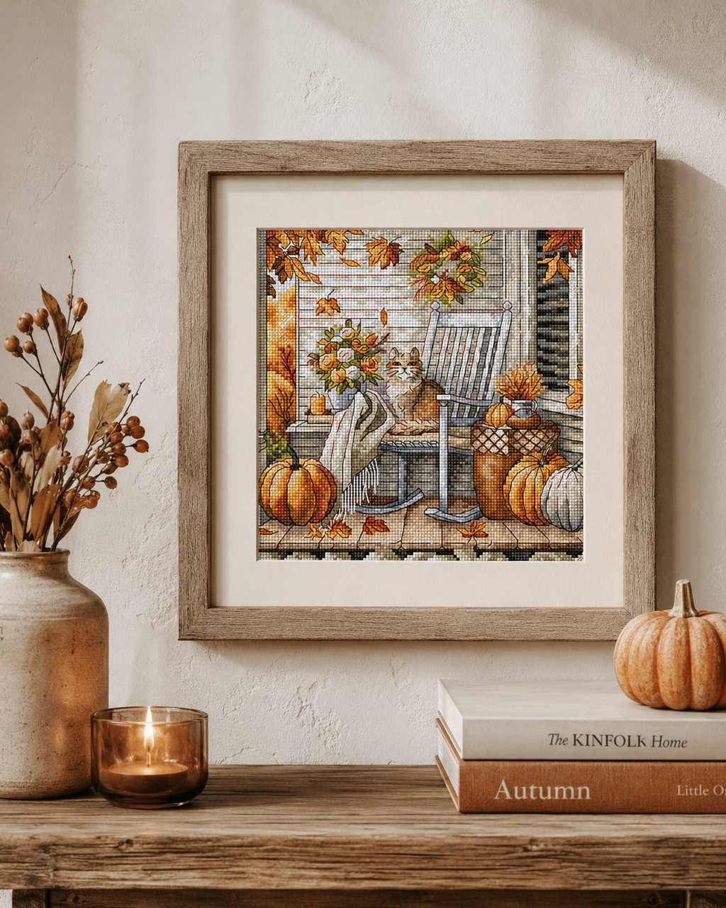 P101 Autumn Whiskers – Digital Cross Stitch Pattern – PDF, SAGA & Dize