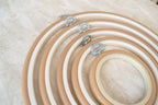 Nurge Beige Hoop-Frame: A Classic Touch for Your Embroidered Creations
