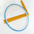 Nurge Oval Flexi Hoop Frame (Blue): Enchanting Display for Your Embroidery Projects