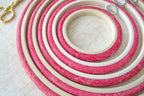 Nurge Pink Hoop-Frame: A Delicate Touch for Your Embroidery and Décor