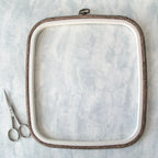 Nurge Square Flexi Hoop Frame in Dark Brown: Elegance and Functionality for Your Embroidery Projects