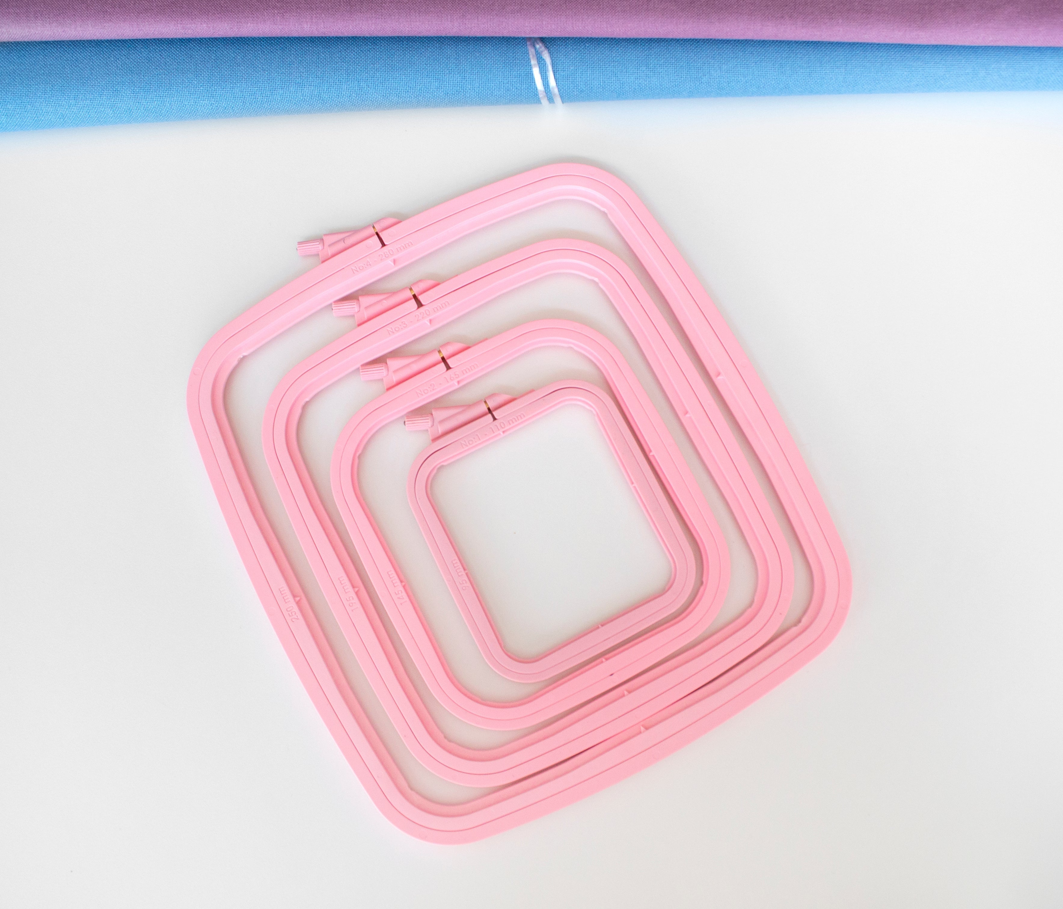 Nurge Pink Square Hoop: Your Perfect Companion for Embroidery and Cross-Stitch