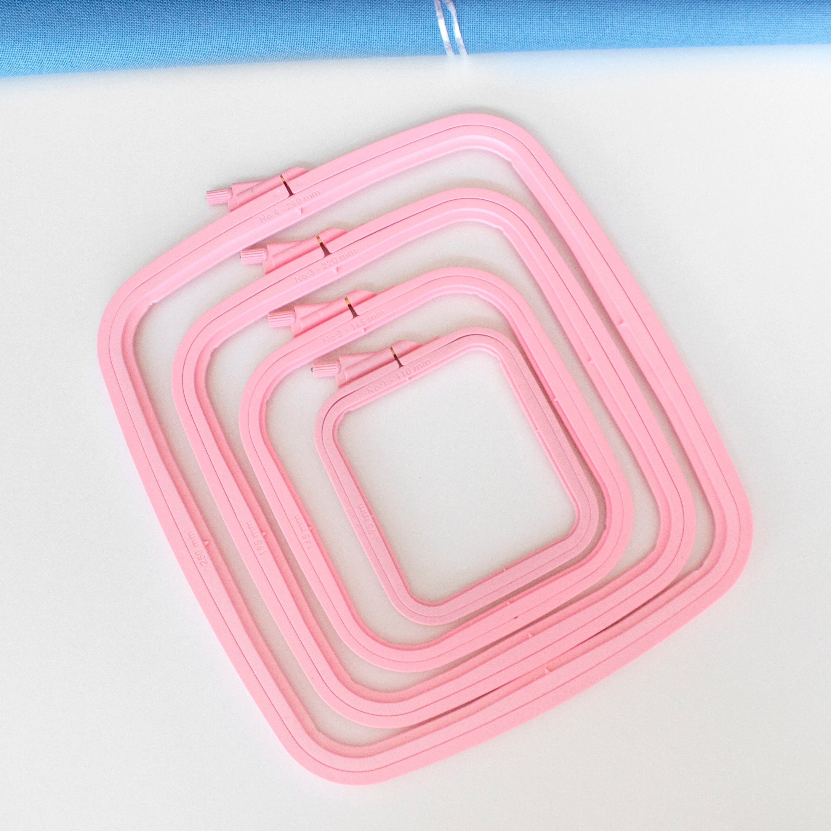 Nurge Pink Square Hoop: Your Perfect Companion for Embroidery and Cross-Stitch