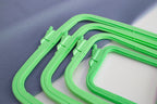 Nurge Green Square Hoop: Precision and Elegance in Every Stitch