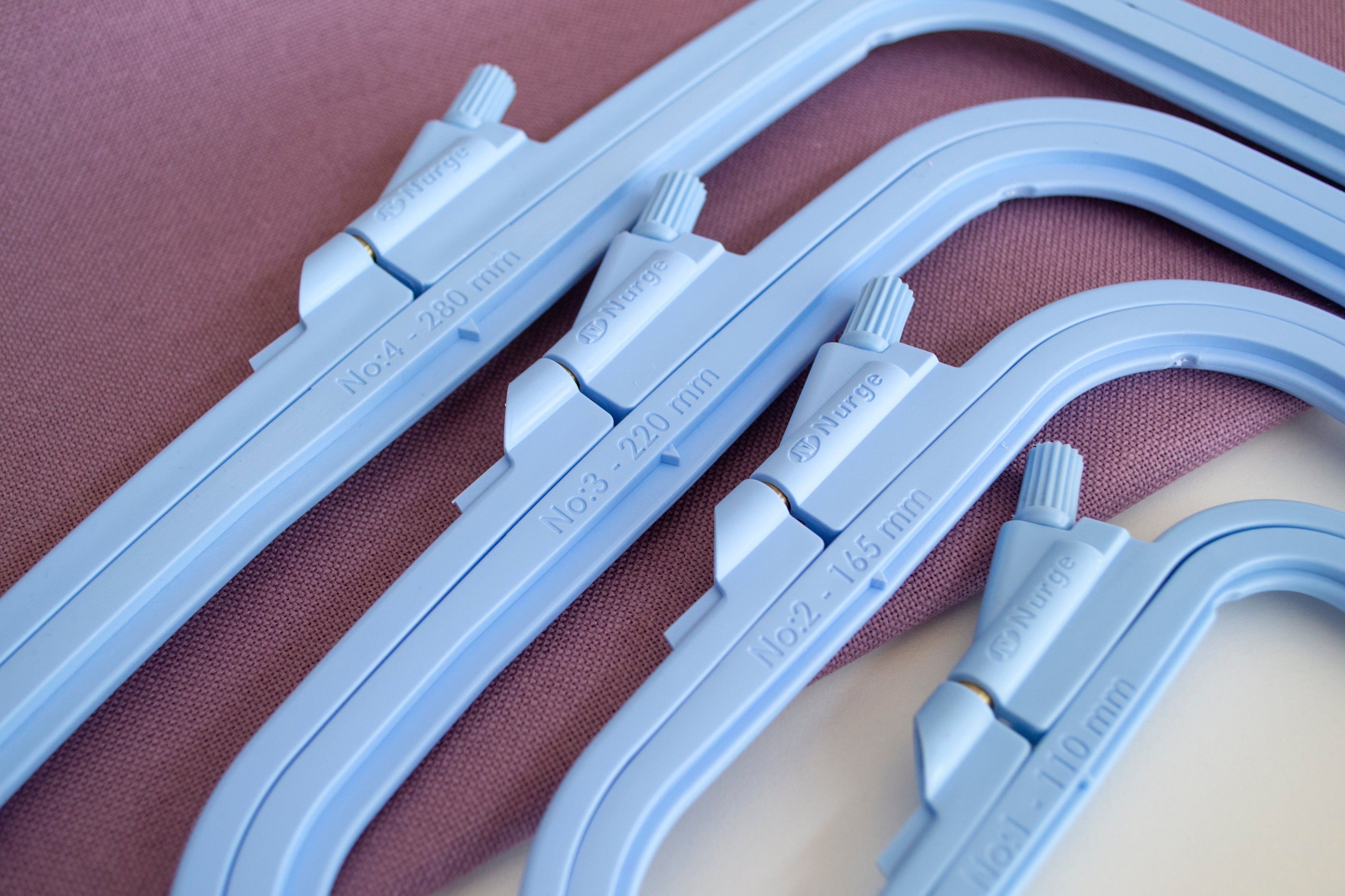 Nurge Blue Square Hoop: Precision and Elegance for Your Embroidery