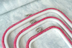 Nurge Square Flexi Hoop Frame in Pink: Charm and Functionality for Your Embroidery Projects