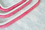 Nurge Square Flexi Hoop Frame in Pink: Charm and Functionality for Your Embroidery Projects
