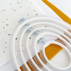 Nurge Oval Flexi Hoop Frame (Clear): Showcase Your Embroidery with Modern Elegance