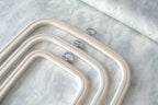 Nurge Square Flexi Hoop Frame in Pristine White: Elegance and Functionality