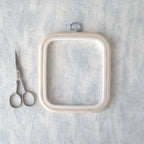 Nurge Square Flexi Hoop Frame in Pristine White: Elegance and Functionality