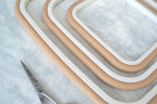 Lunettes à monture carrée flexible Nurge couleur beige : Élégance et fonctionnalité