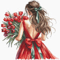 Bouquet of Tulips – Cross Stitch Kit | AVA P036