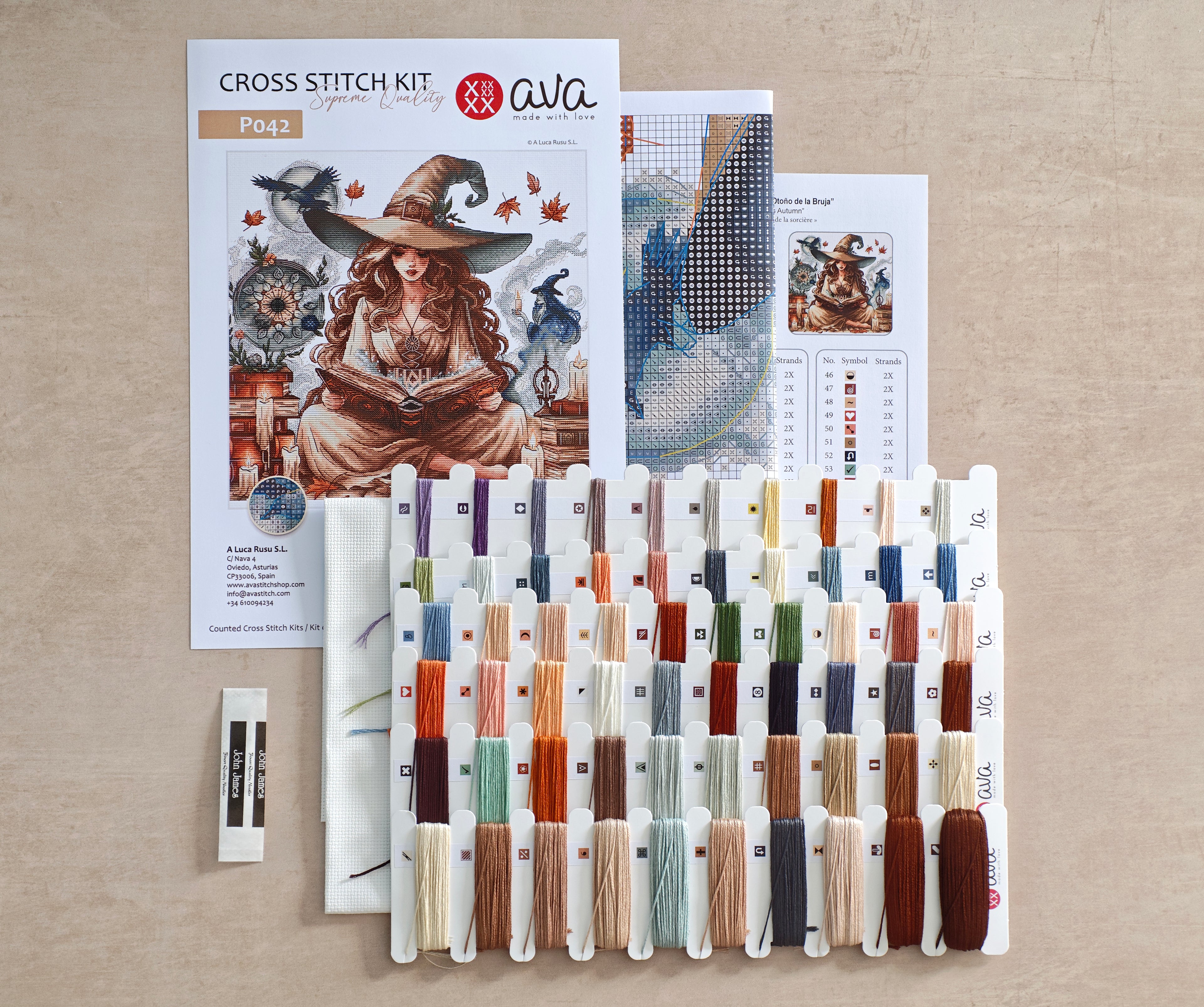 The Witche's Autumn - Cross Stitch Kit AVA Stitch P042