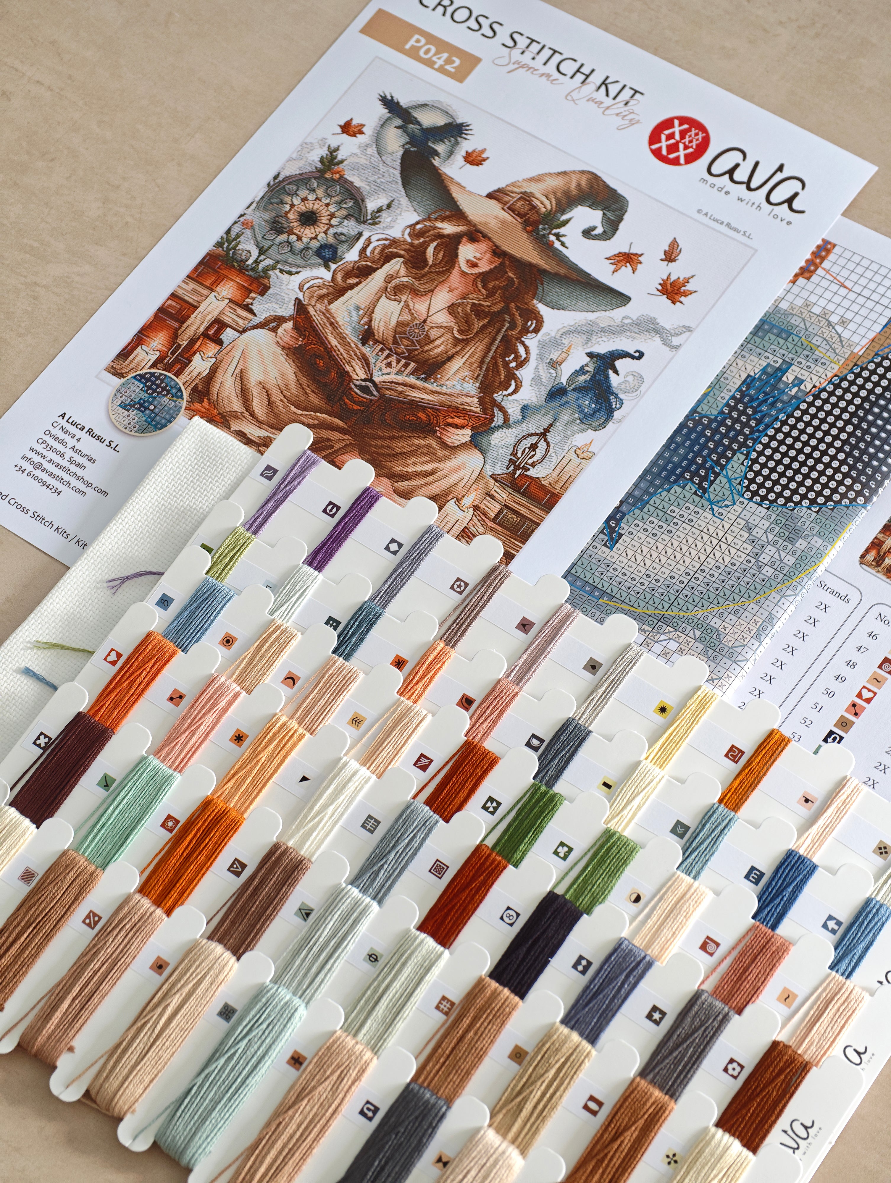 The Witche's Autumn - Cross Stitch Kit AVA Stitch P042