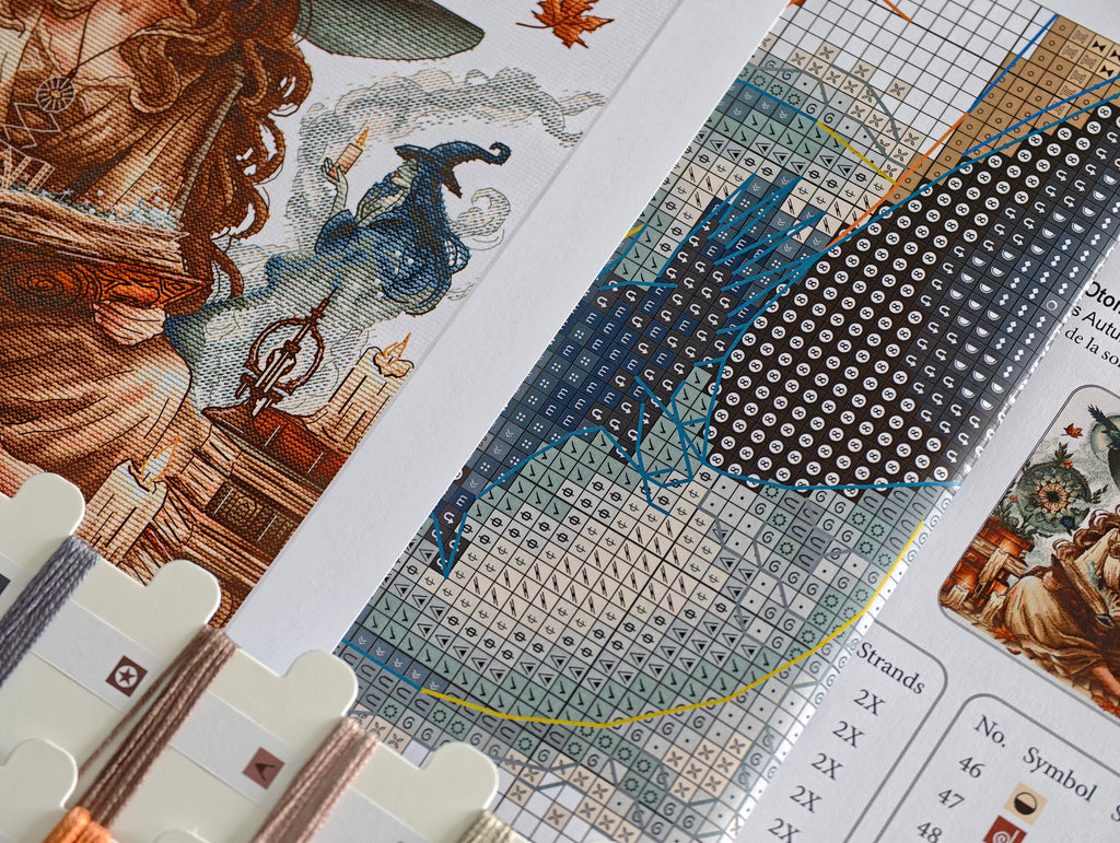 The Witche's Autumn - Cross Stitch Kit AVA Stitch P042