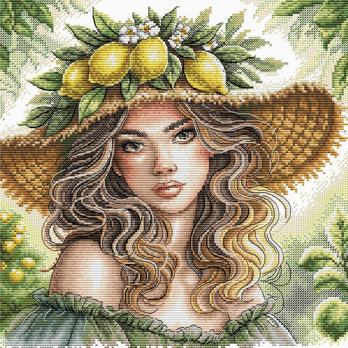 The Girl of the Lemons – Cross Stitch Kit | AVA P043