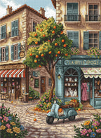 P062 Orange Tree Street – Cross-Stitch Kit - Signature Collection