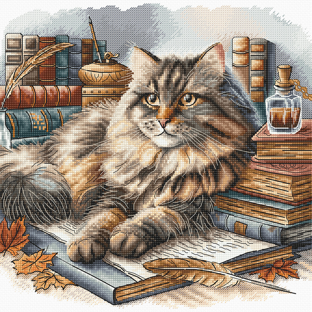 Cross Stitch Kit AVA Stitch The Wise Cat P089