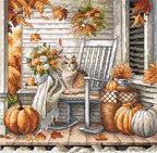 P101 Autumn Whiskers – Digital Cross Stitch Pattern – PDF, SAGA & Dize
