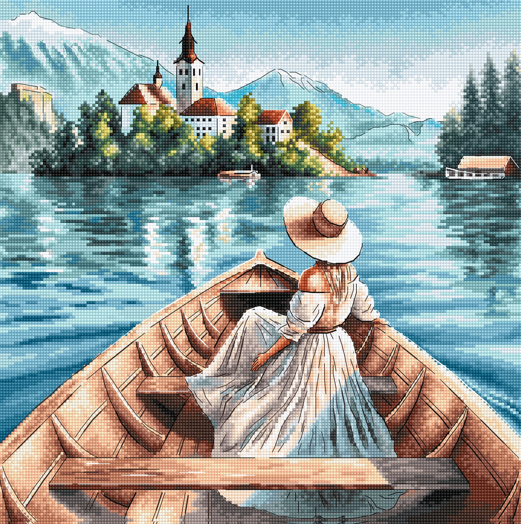 The Lady of Lake Bled - Cross Stitch Kit AVA P115