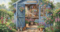 Garden in Bloom Cross Stitch Kit – Advanced Panoramic Floral Scene | AVA Stitch