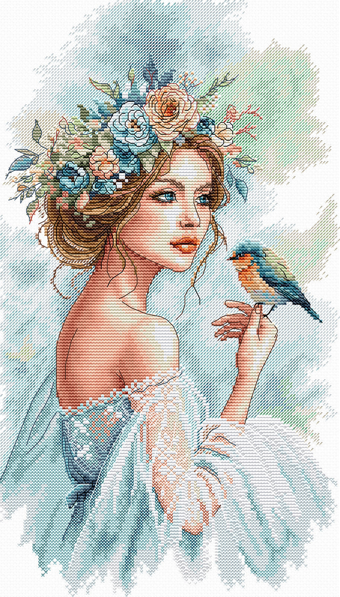 The Lady of the Garden - Cross Stitch Kit AVA P148