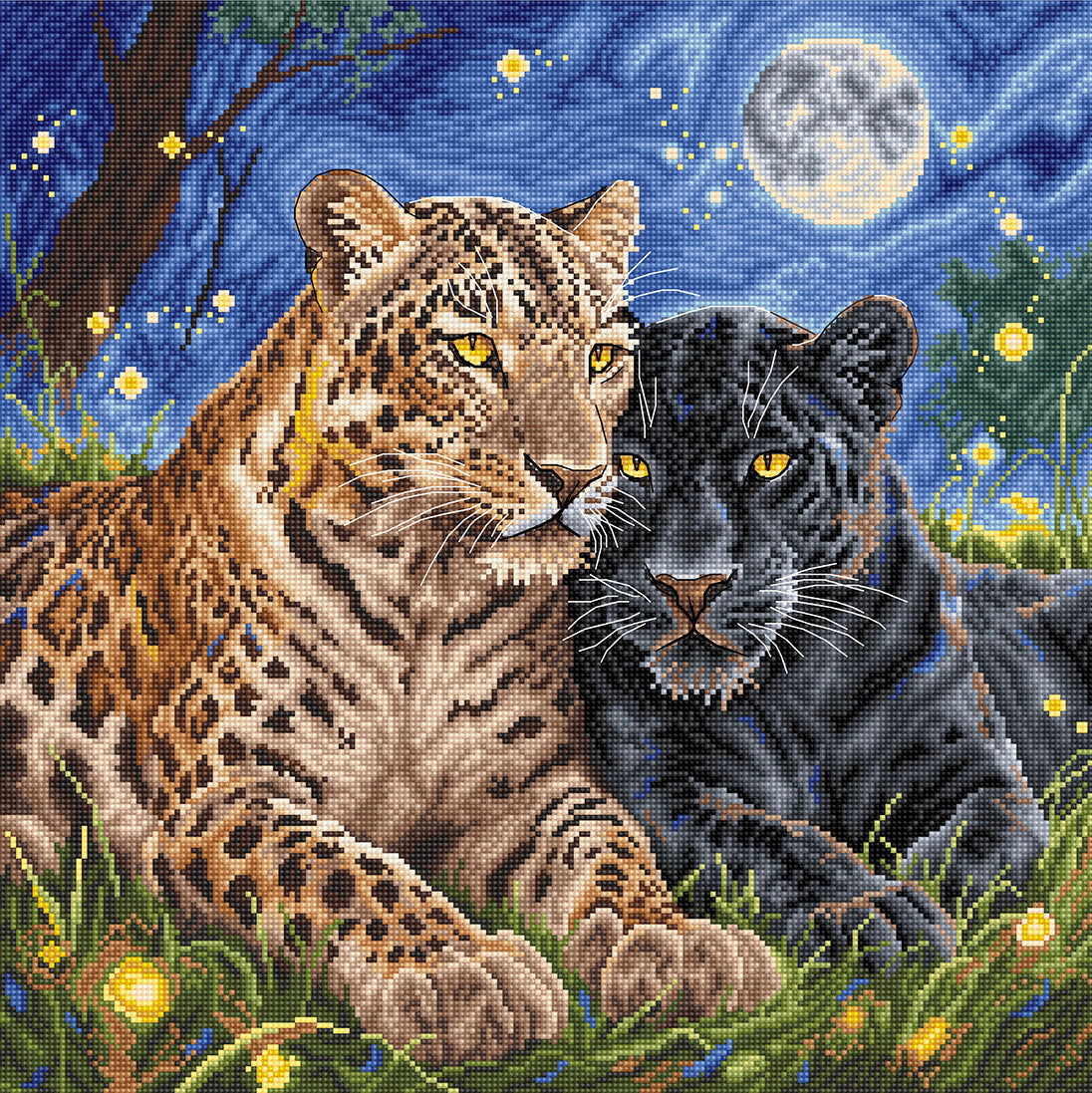 P160 The Night of the Felines - Cross Stitch Kit AVA – AVA Shop