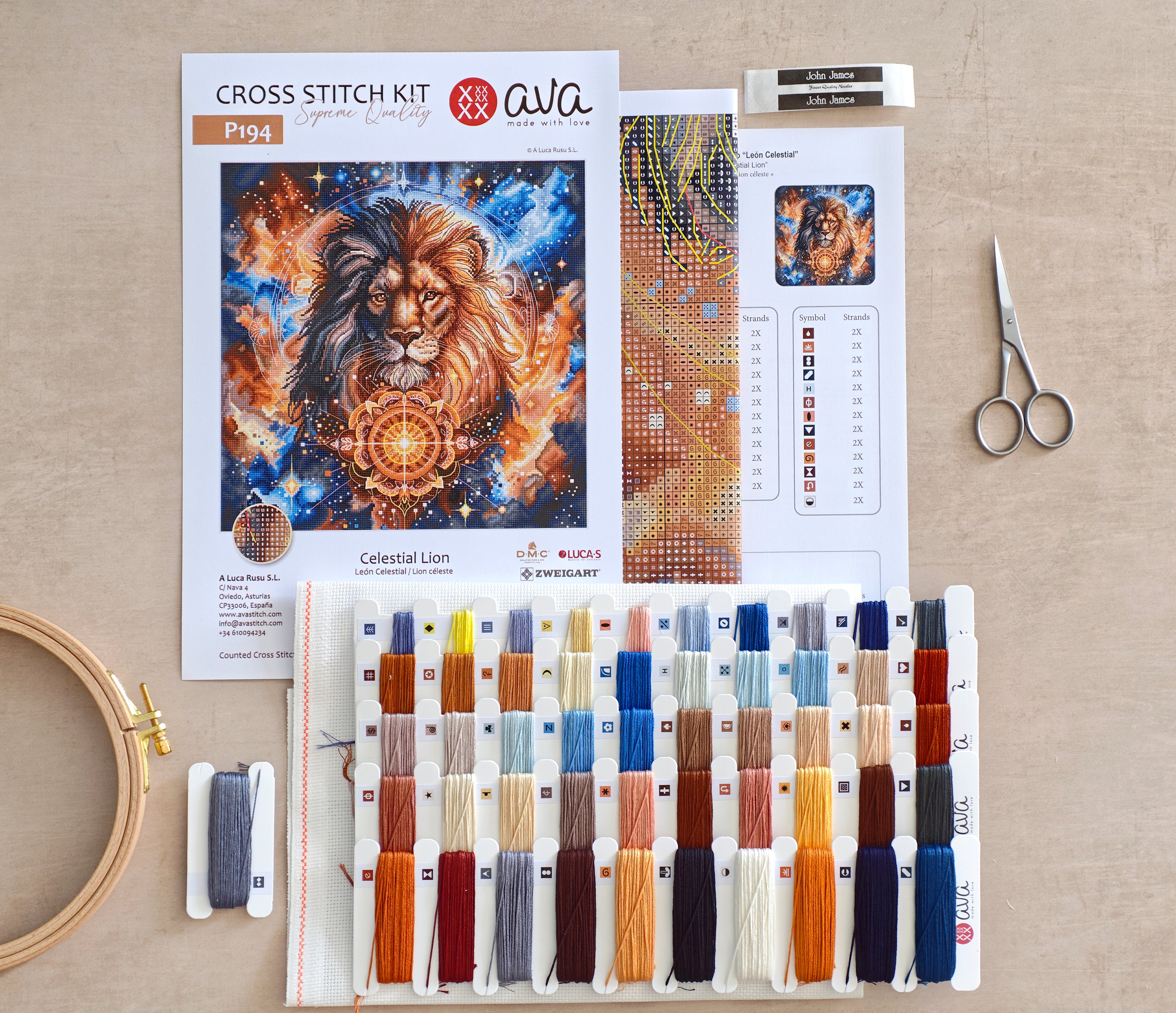 Celestial Lion - Cross Stitch Kit AVA P194