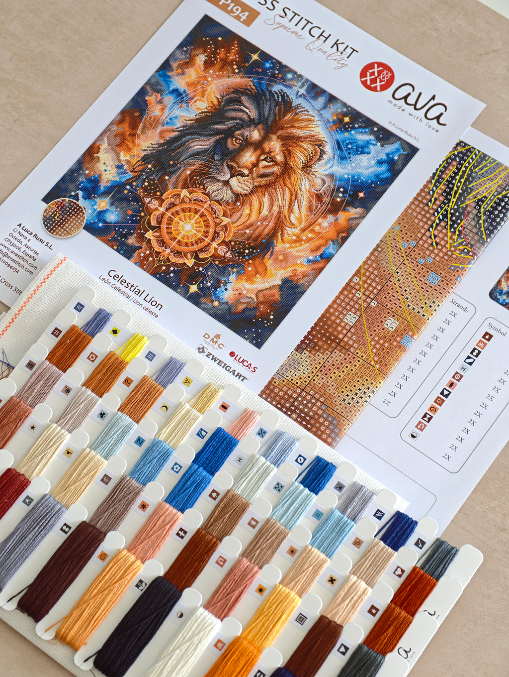 Celestial Lion - Cross Stitch Kit AVA P194