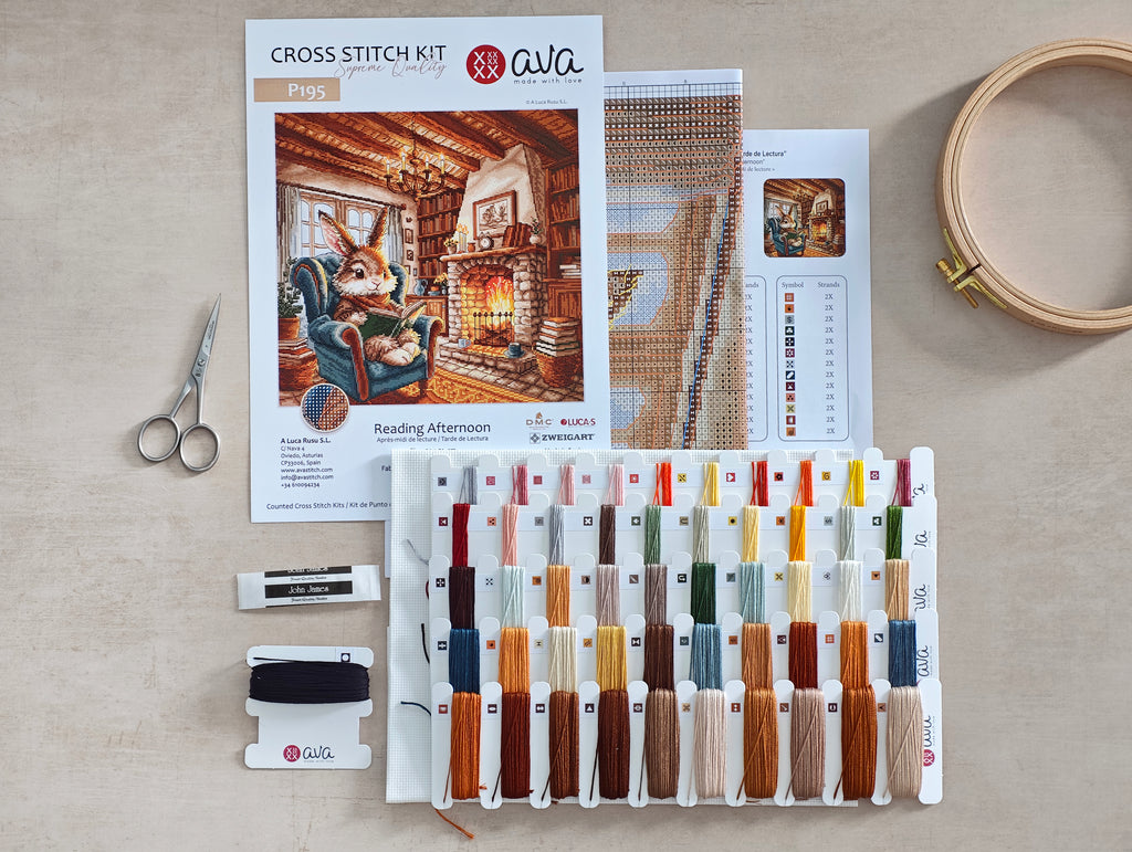 Afternoon of Reading - Cross Stitch Kit AVA P195