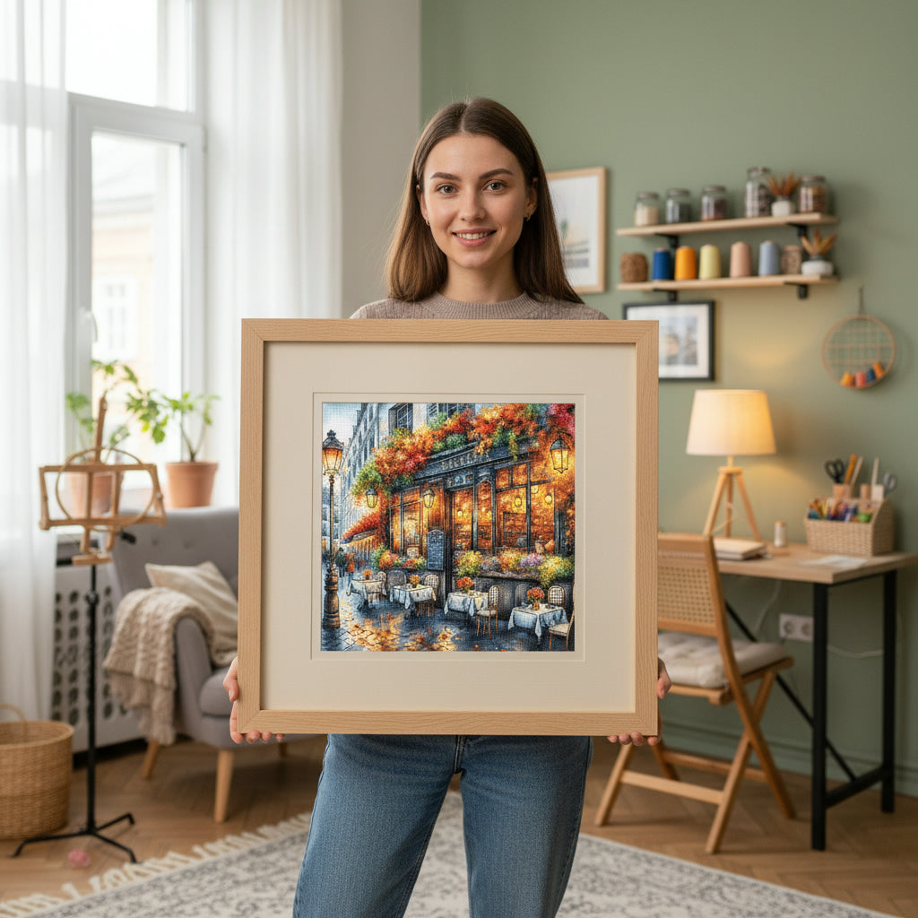 Coffee in Autumn - Cross Stitch Kit AVA P051