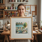 A Coffee in Town - Cross Stitch Kit AVA P026