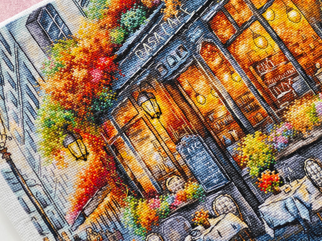 Coffee in Autumn - Cross Stitch Kit AVA P051