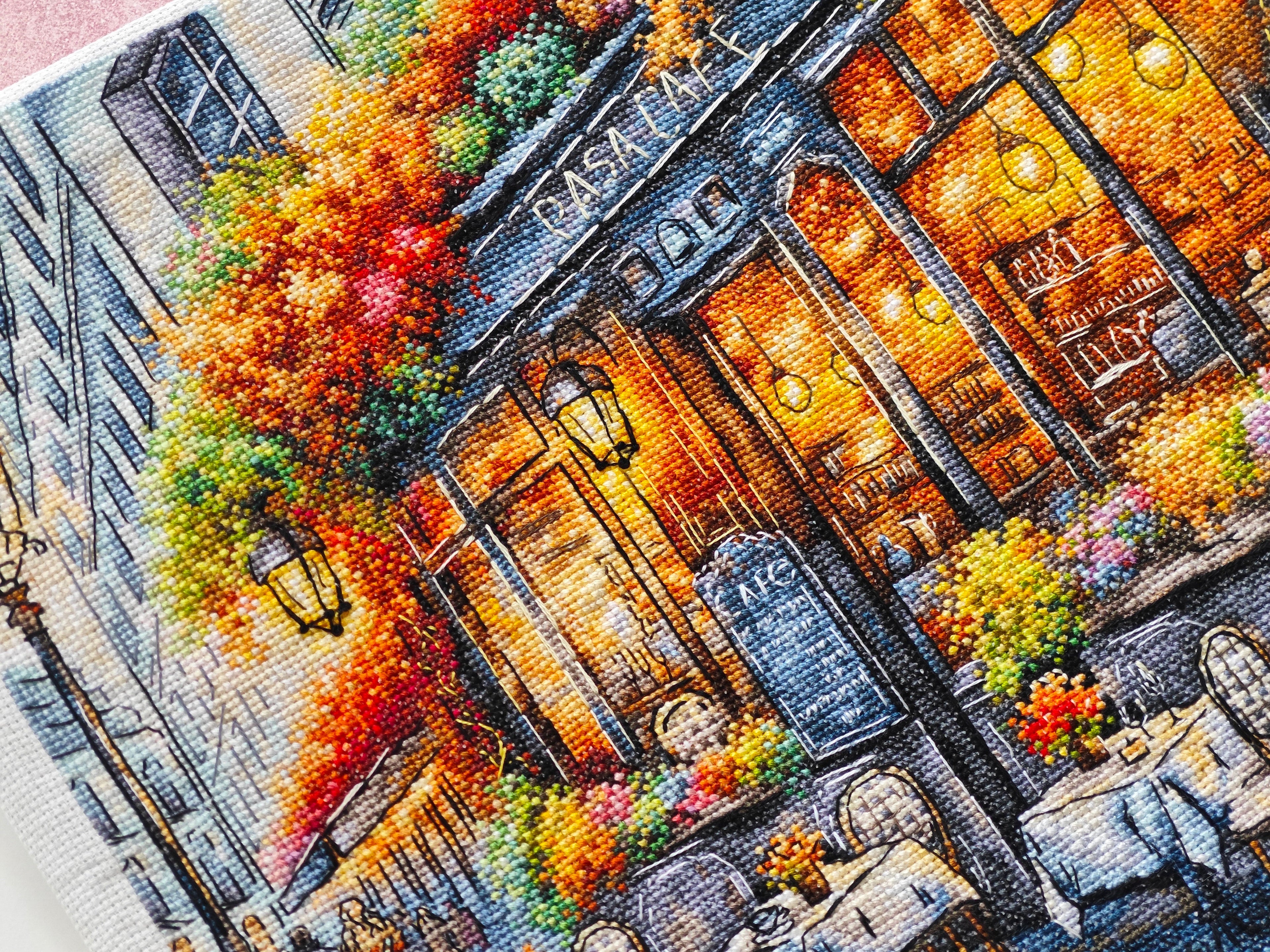 Coffee in Autumn - Cross Stitch Kit AVA P051
