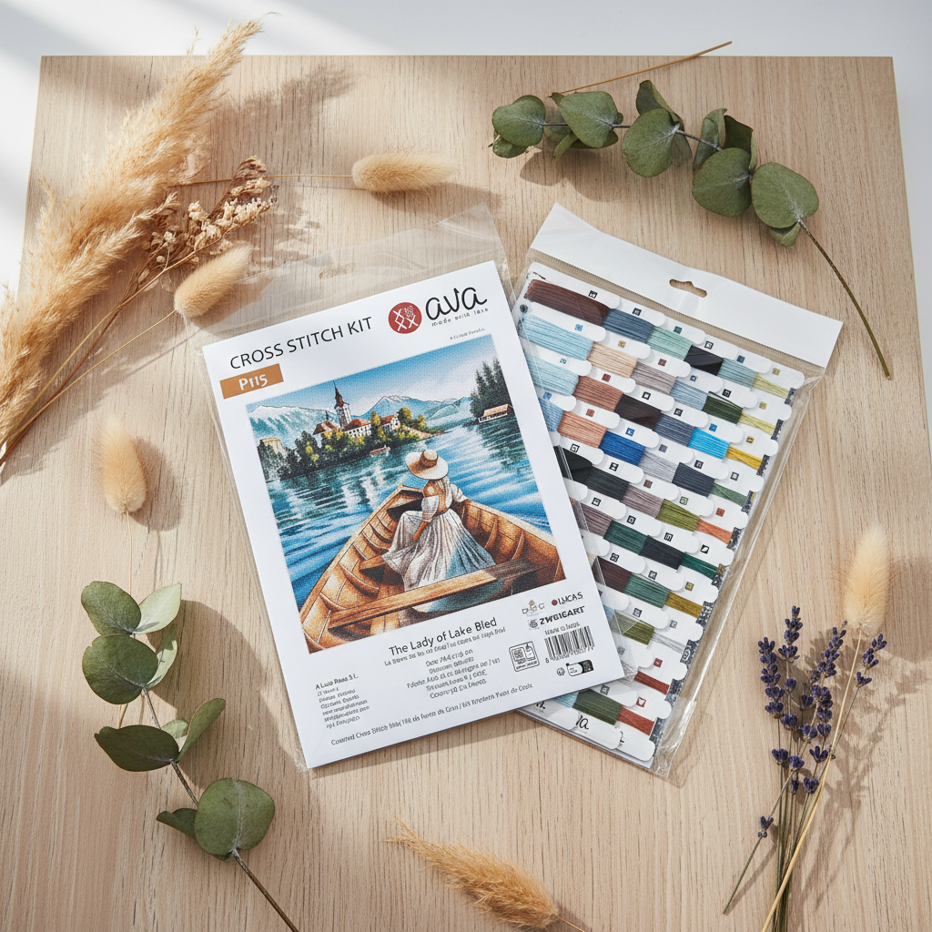 The Lady of Lake Bled - Cross Stitch Kit AVA P115