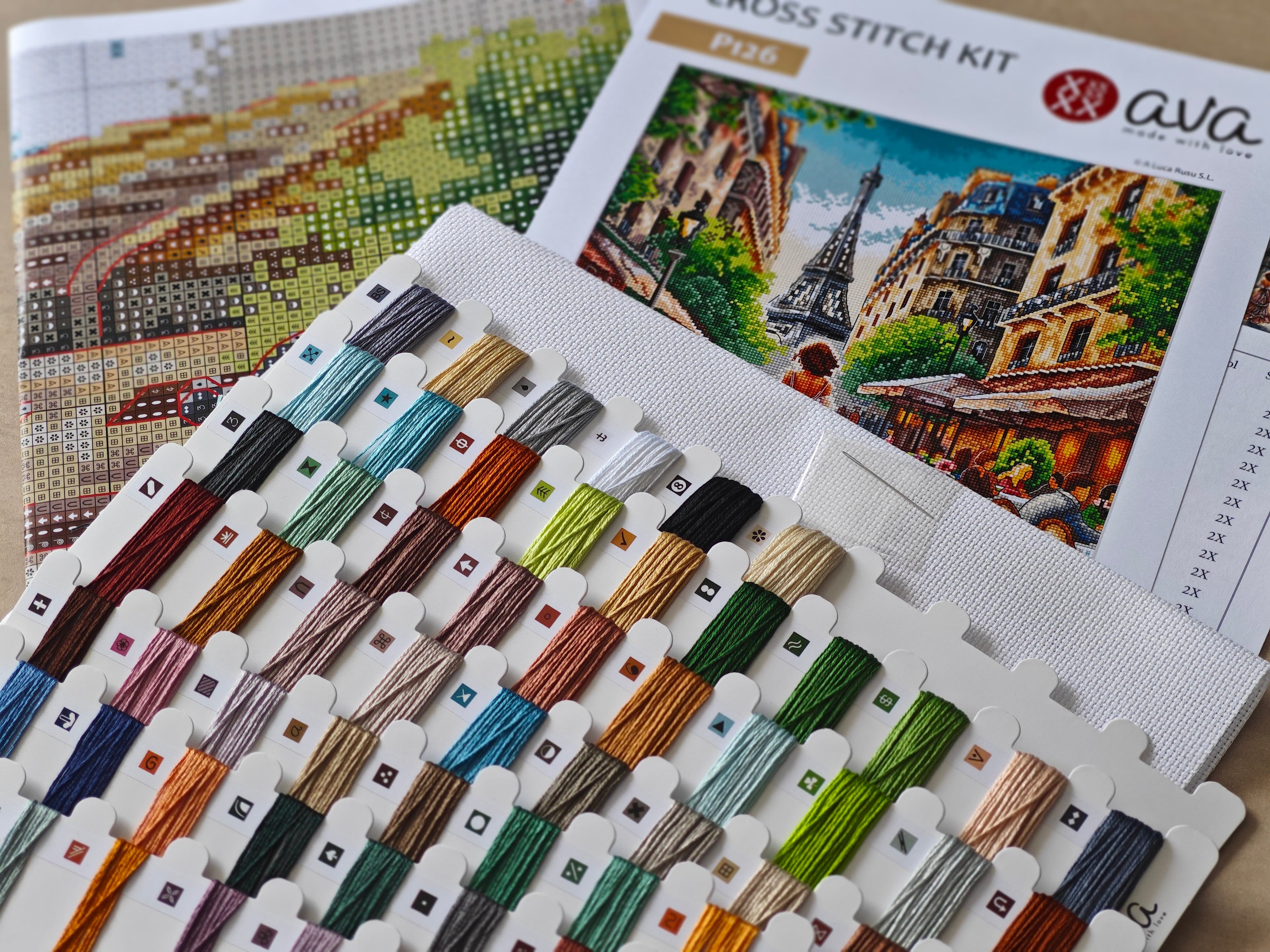 From Paris With Love - Cross Stitch Kit AVA P126