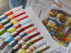 The Blue Vespa - Cross Stitch Kit AVA P168